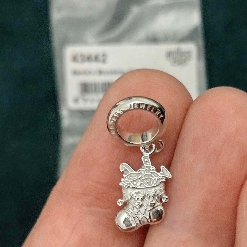 Endless Jenifer Lopez Collection Silver Santa's Stocking Charm